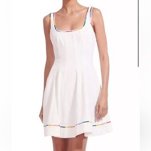 Staud Wells Embroidered Minidress